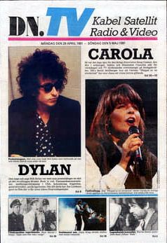 dn.tv 1991r magazine Bob Dylan front cover