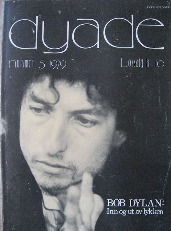 dyade norway 1979 magazine Bob Dylan front cover story atternate