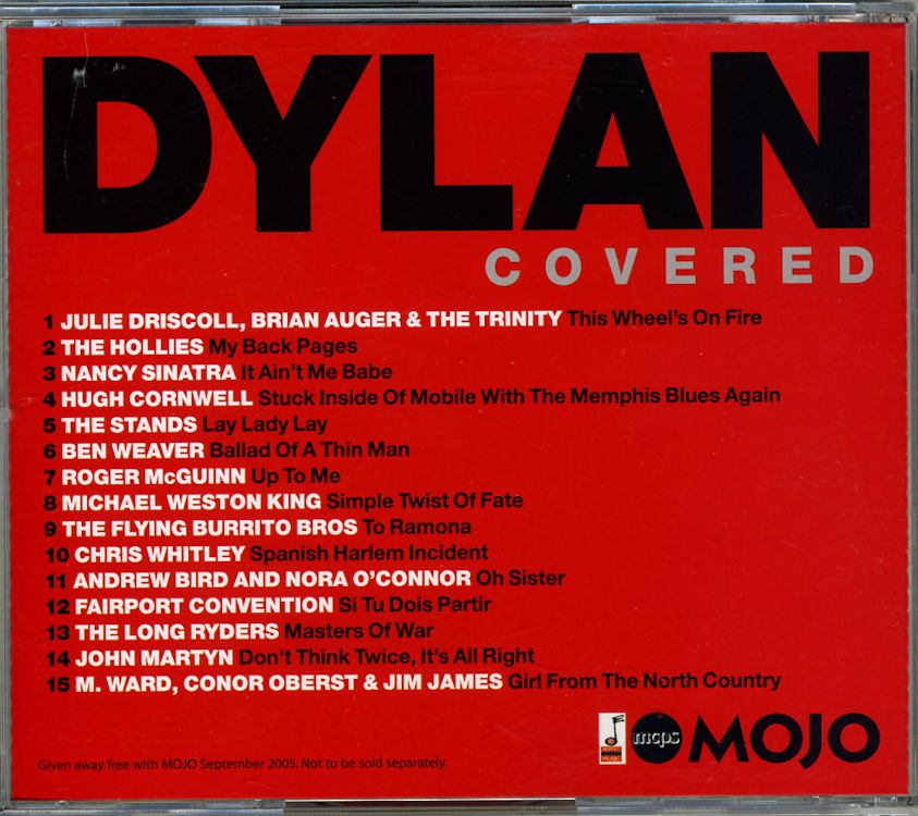 Mojo magazine September 2005 CD Bob Dylan front cover