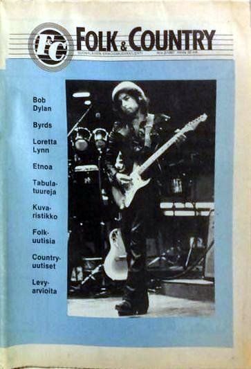folk & country 1987 magazine Bob Dylan front cover