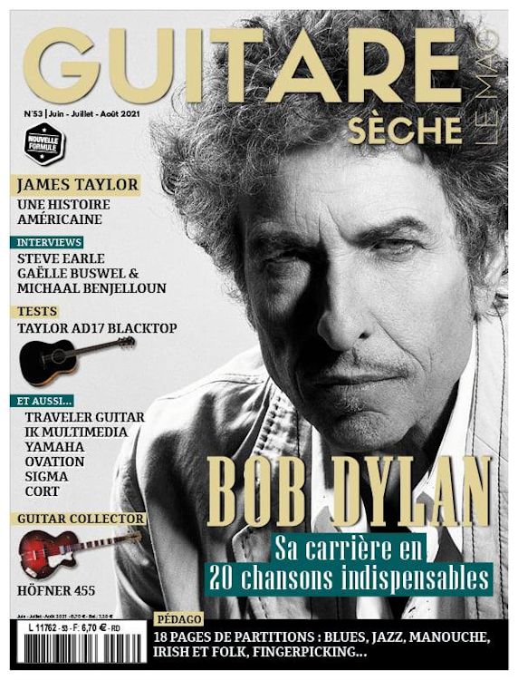guitare sèche le mag 2016 magazine Bob Dylan front cover
