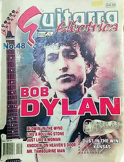 guitarra eléctrica magazine Bob Dylan front cover