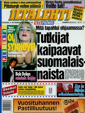 Iltalehti magazine Bob Dylan front cover