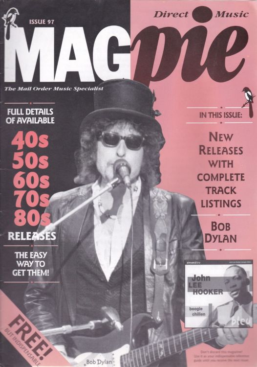 magpie #97 magazine Bob Dylan front cover