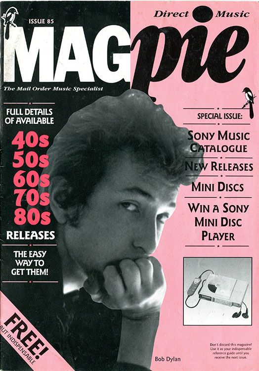 magpie #85 magazine Bob Dylan front cover