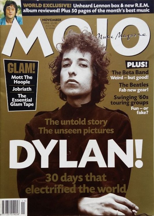 Mojo magazine November 1998 Bob Dylan front cover