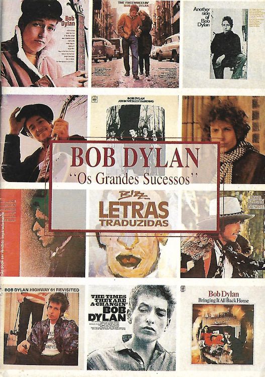 bizz letras traducidas magazine Bob Dylan front cover