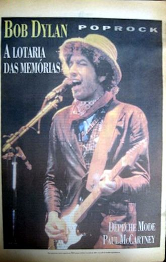 pop rock portugal magazine Bob Dylan front cover