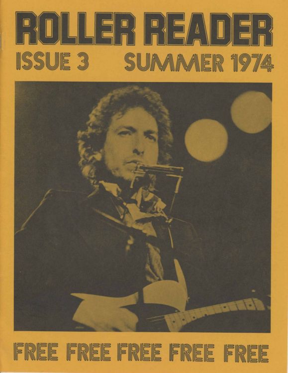 roller reader Bob Dylan front cover