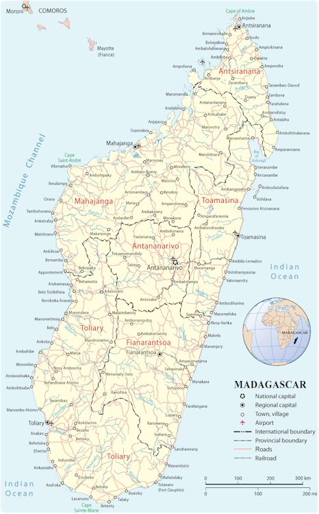map of madagascar