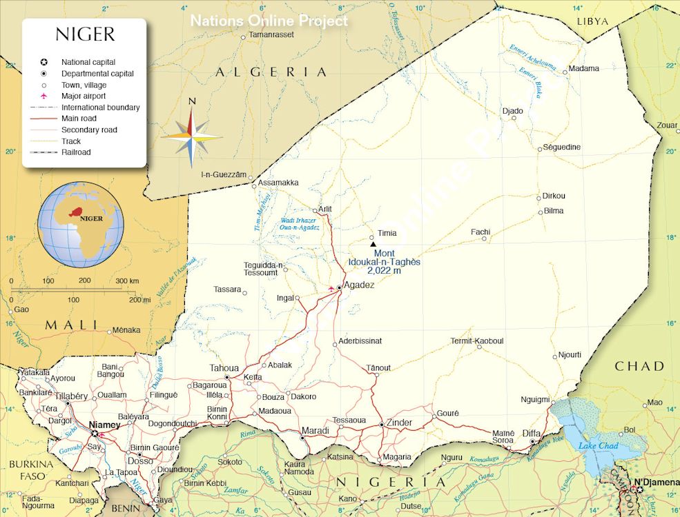 map of niger