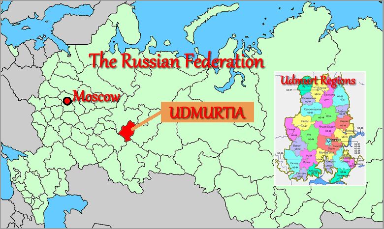 map of udmurtia