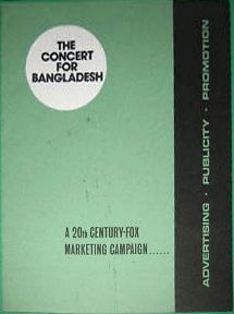 bob dylan the concert for bangladesh film promo press kit