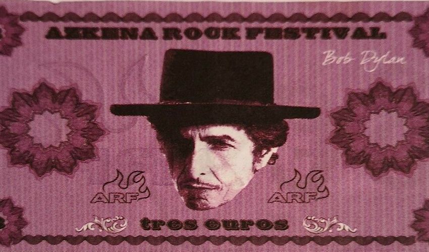 bob dylan banknote azkena rock festival