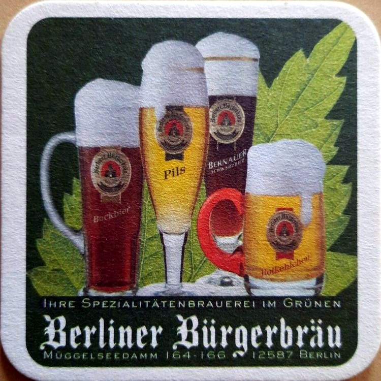 Berliner Bürgerbraü beer mat