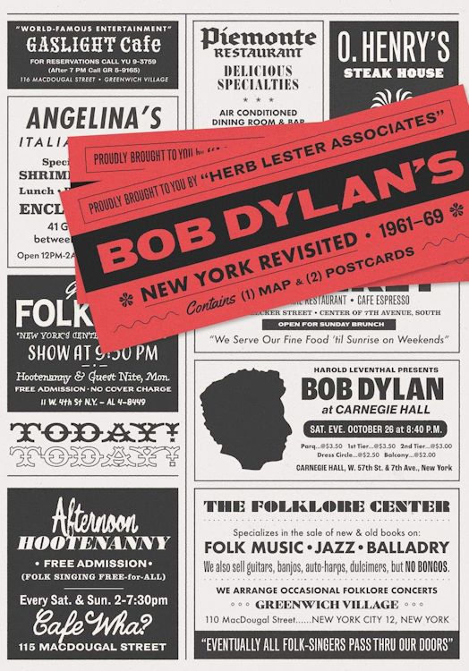 bob dylan's New York Revisited 1961-69