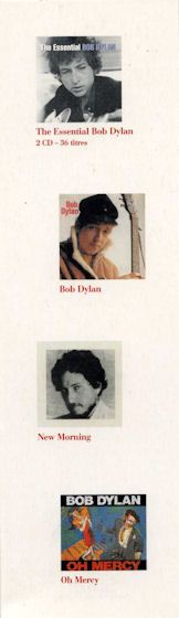 bob dylan bookmark Sony Musique for exclusive CD 2005 back