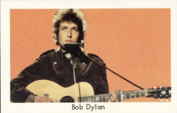 bob dylan 1966-68 popbilder trading card