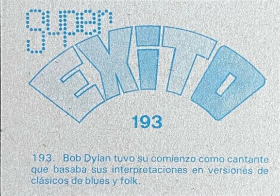 bob dylan spain 1984 super exito back
