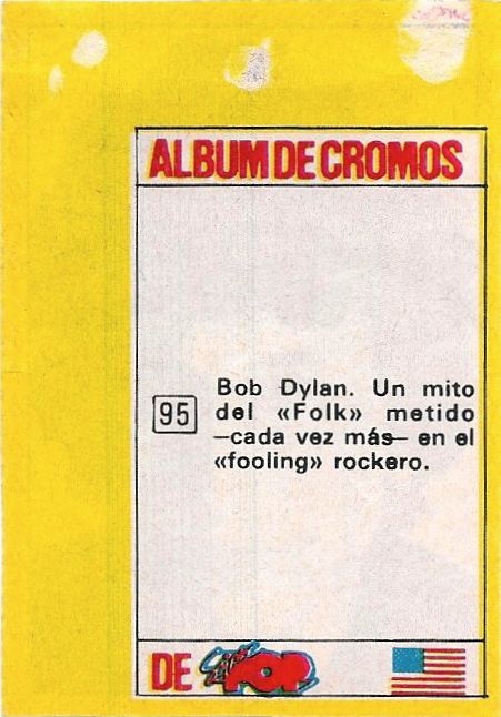 bob dylan 1978 back