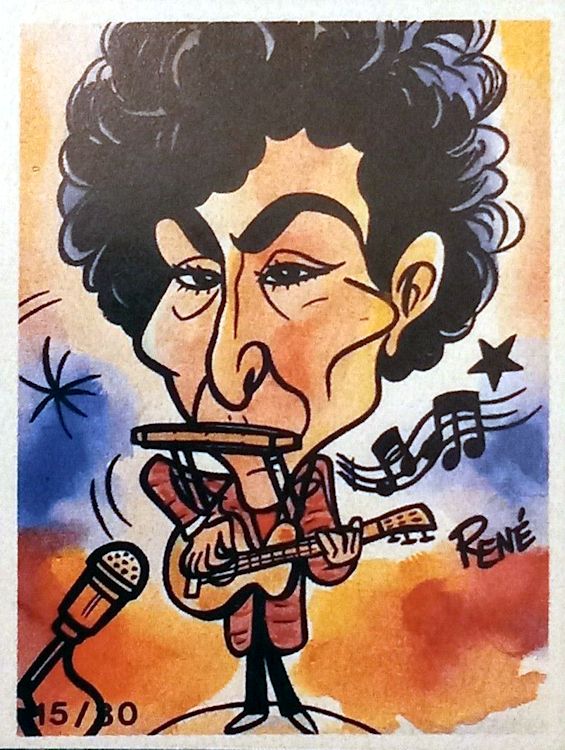 bob dylan band of the hand sticker