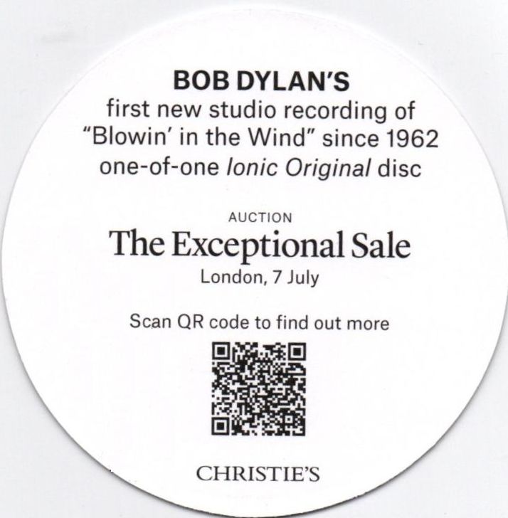 Christie's Auction 2022 Bob Dylan
