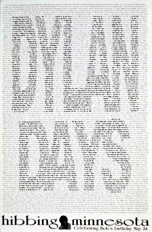 Dylan Days postcard