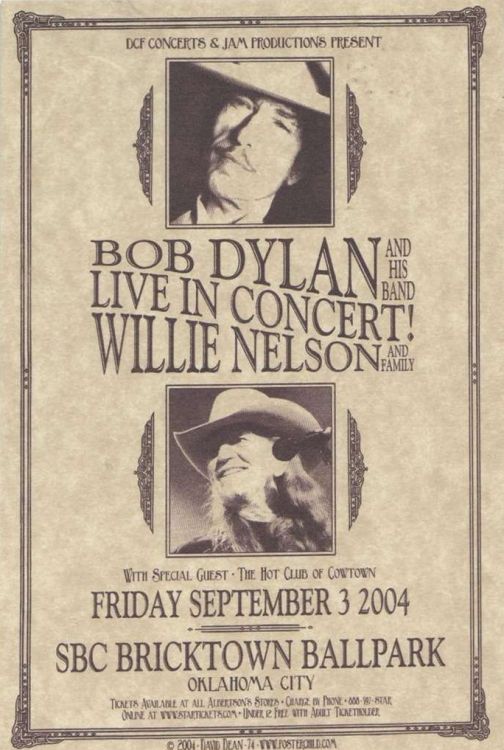 bob dylan san sebastian 2006 flyer