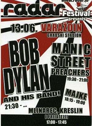 bob dylan san sebastian 2006 flyer