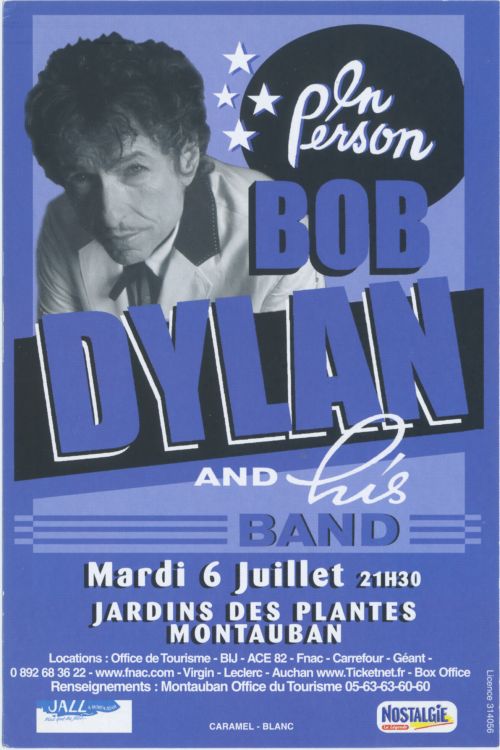 bob dylan montauban 2004 flyer