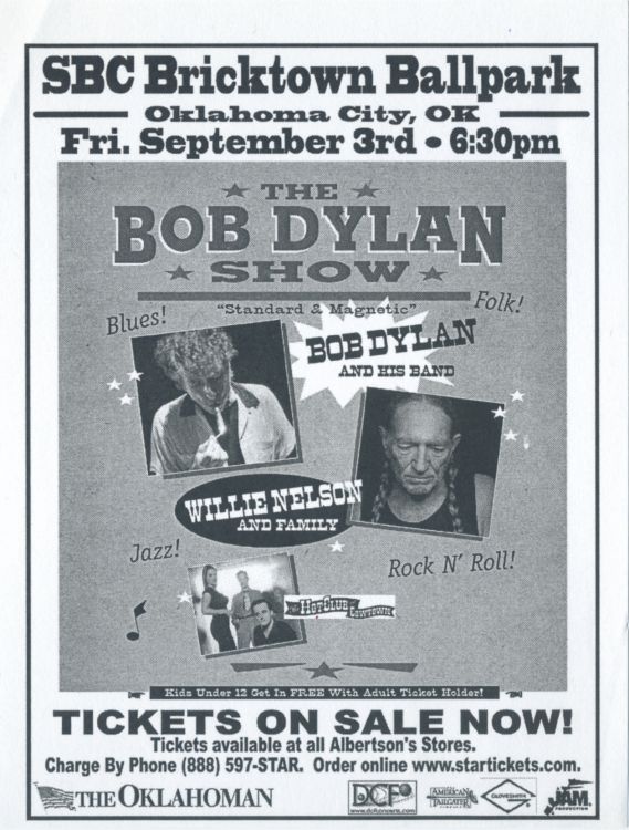bob dylan san sebastian 2006 flyer