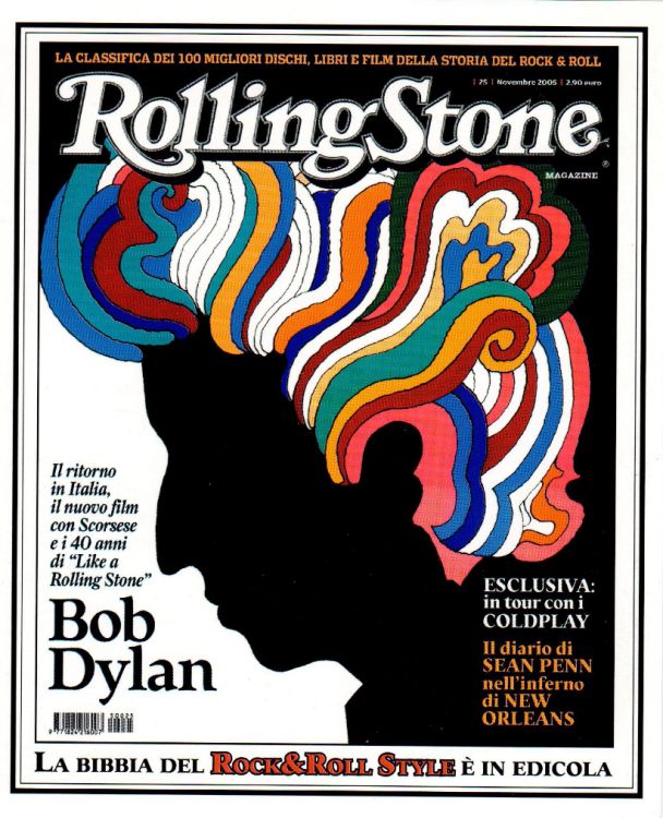 rolling stone magazine italy November 2005 Bob Dylan front cover