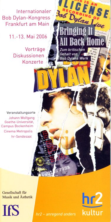 Bob Dylan Frankfurt Kongress