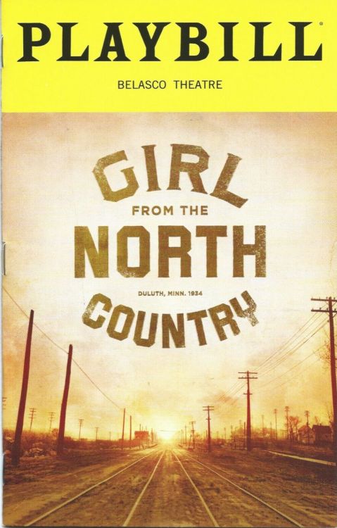Bob Dylan Belasco theater Girl From The North Country programme
