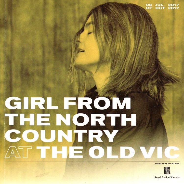 Bob Dylan theater Girl From The North Country programme