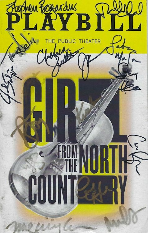 Bob Dylan theater Girl From The North Country signed playbill