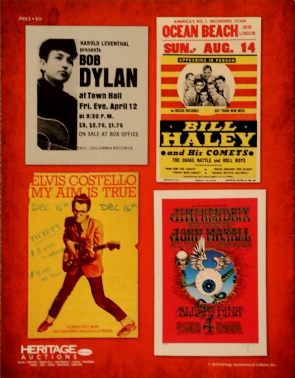 Heritage Auction June 2019 Bob Dylan back