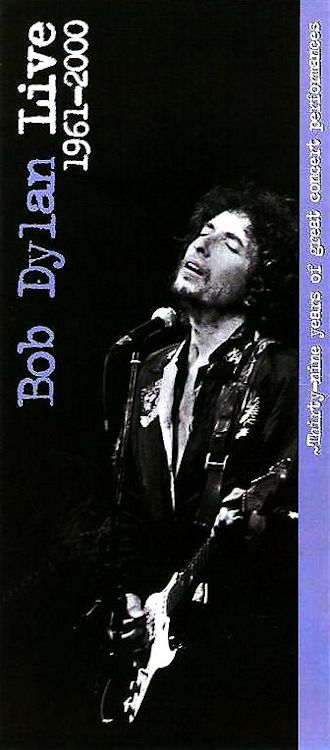 bob dylan live 1961-2000 japan promo flyer