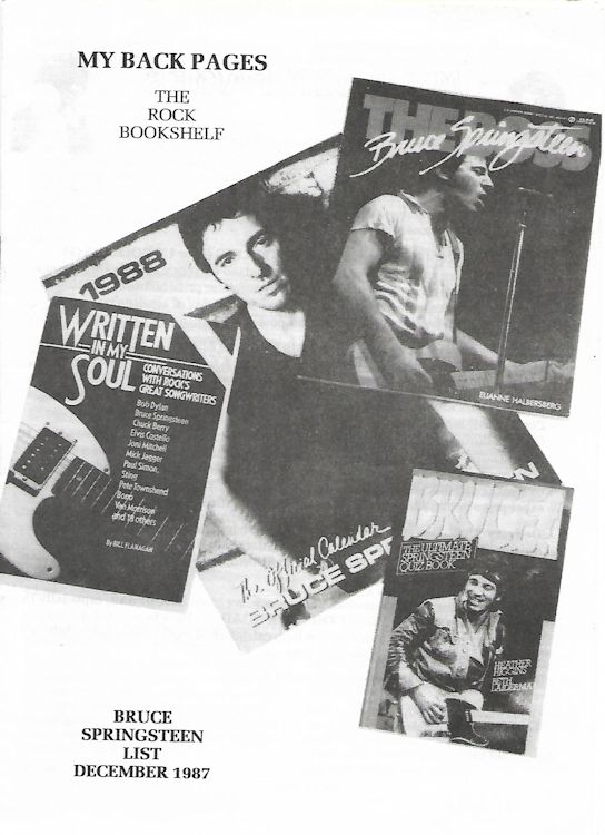 bob dylan My Back Pages catalogue 1987