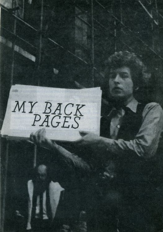 bob dylan My Back Pages catalogue no date