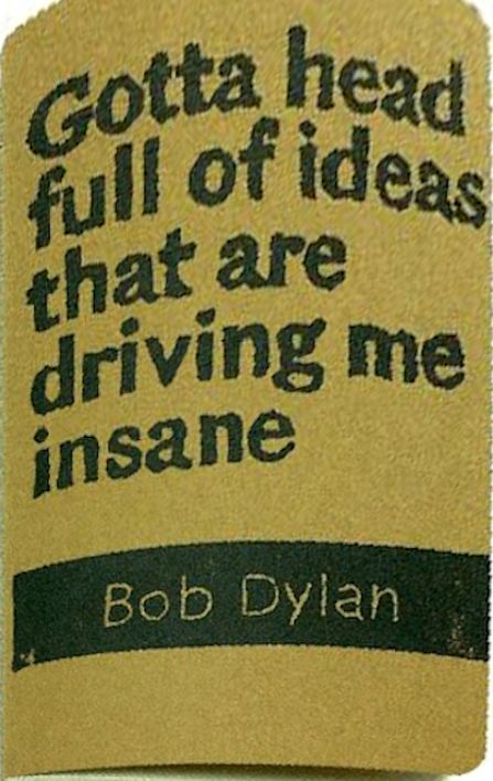 bob dylan quotation notebook