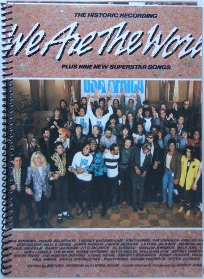 bob dylan we are tghe world notebook