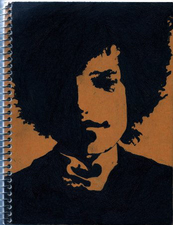 bob dylan artwork spiral bound notebook