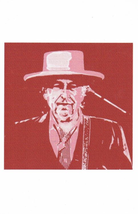 Bob Dylan by Terry Collett postcard