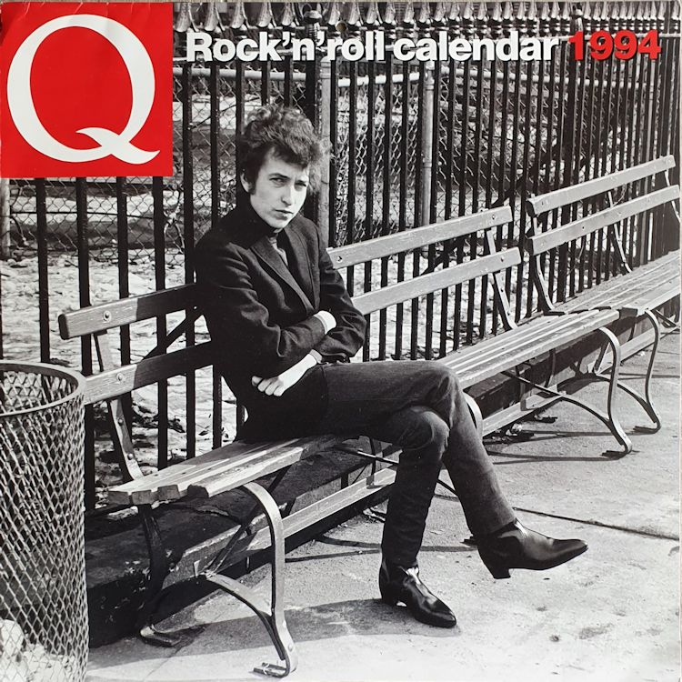 Bob Dylan Q magazine 1994 calendar