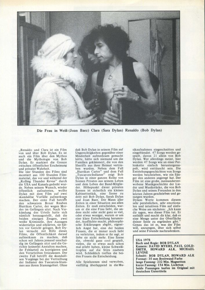 renaldo & clara german press kit back
