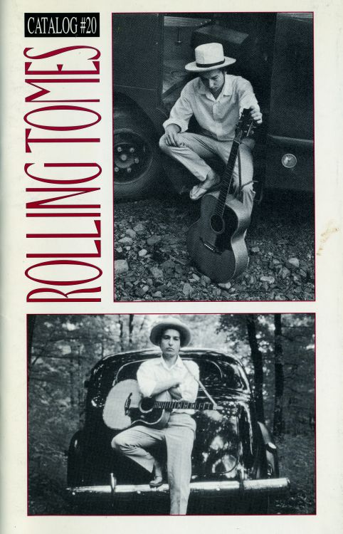 bob dylan rolling tomes calalog #20