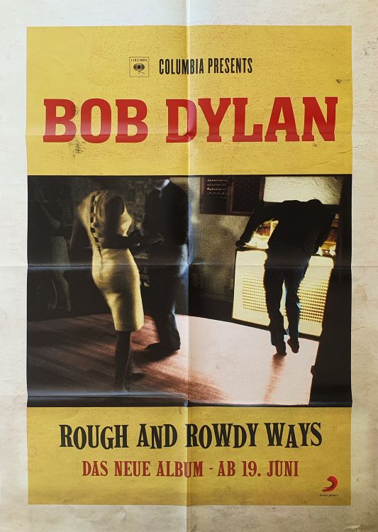 rough and rowdy ways promo german poster