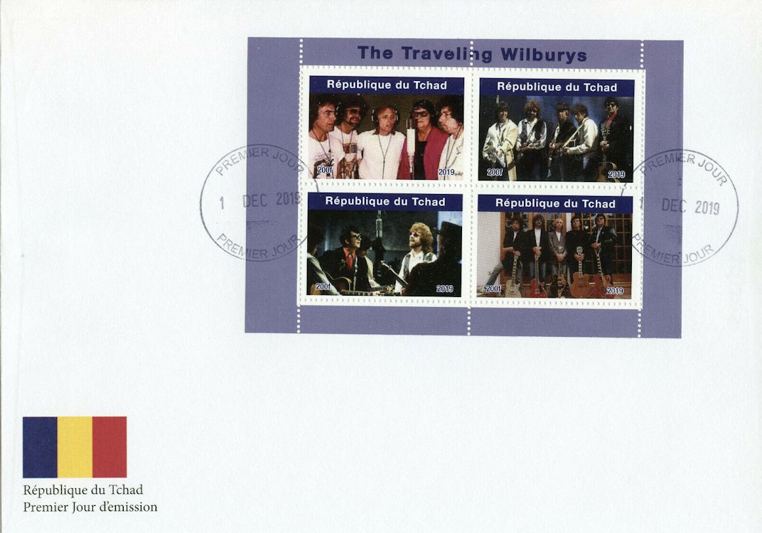 bob dylan République du Tchad Traveling Wilburys enveloppe