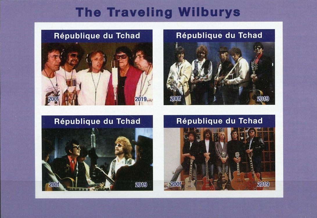 bob dylan République du Tchad Traveling Wilburys imperforate